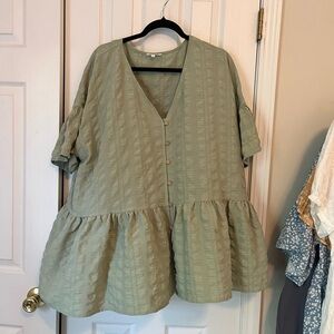 NEVER WORN Green Chic Soul Blouse